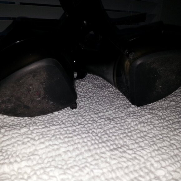 Black Two Strap Seychelle Dancer high heels worn - Picture 13 of 13